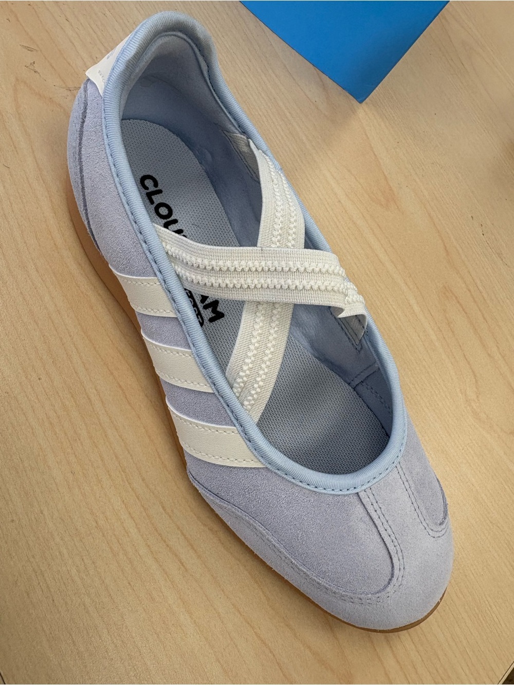 adidas Women's barreda Mary Jane ballet Sneakers with White Stripes - Picture 6 of 7
